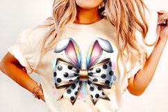 Easter Coquette Bow PNG, Easter Bunny PNG, Happy Easter PNG Product Image 2