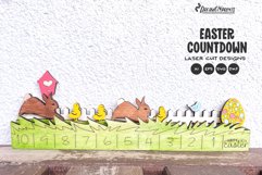 Easter Countdown Calendar Laser Cut Design Product Image 1