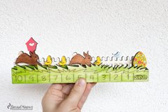 Easter Countdown Calendar Laser Cut Design Product Image 2