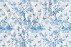 Easter Toile Seamless Patterns Product Image 5