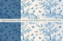 Easter Toile Seamless Patterns Product Image 11