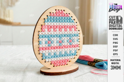 Easter Cross Stitch Laser Cut Bundle | Embroidery Blank SVG Product Image 9