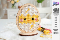 Easter Cross Stitch Ornament Laser Cut | Embroidery Blank Product Image 1