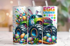Easter Egg Crusher Tumbler Wrap, Easter Truck Tumbler Wrap Product Image 1