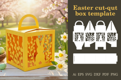 Easter Cut-Out Box Template | SVG Cutting File Product Image 1