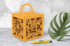 Gift Box Template with Cut-Out Flowers Product Image 2
