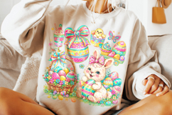 Bunny Easter PNG, Happy Easter PNG, Easter Egg PNG, Coquette Product Image 5