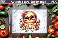 Easter Cutting Board | Easter Chicken Cutting Board Product Image 1