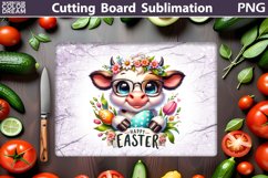 Easter Cutting Board | Easter Cow Cutting Board Product Image 1