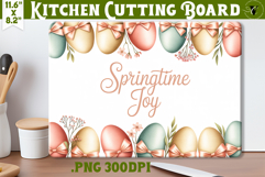 Coquette Easter Kitchen Cutting Board | Springtime Joy Product Image 1