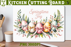 Coquette Easter Kitchen Cutting Board | Springtime Joy Product Image 1