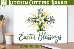 Christian Easter Kitchen Cutting Board | Easter Blessings Product Image 1
