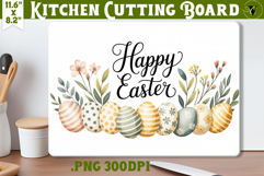 Coquette Easter Kitchen Cutting Board | Happy Easter design Product Image 1