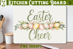 Coquette Easter Kitchen Cutting Board | Easter Cheer PNG Product Image 1
