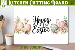 Coquette Easter Kitchen Cutting Board | Hoppy Easter PNG Product Image 1