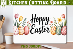 Coquette Easter Kitchen Cutting Board | Hoppy Easter PNG Product Image 1