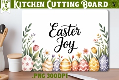 Coquette Easter Kitchen Cutting Board | Easter Joy Design Product Image 1