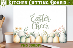Coquette Easter Kitchen Cutting Board | Easter Cheer PNG Product Image 1