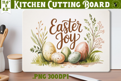 Coquette Easter Kitchen Cutting Board | Easter Joy Design Product Image 1