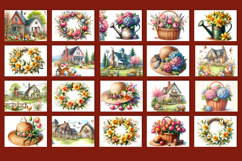 Watercolor flowers Cutting Board, Easter design Product Image 2