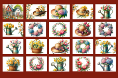 Watercolor flowers Cutting Board, Easter design Product Image 3