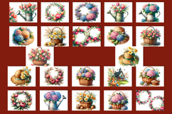 Watercolor flowers Cutting Board, Easter design Product Image 4