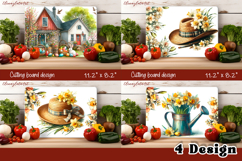 Watercolor flowers tulips Cutting Board, Easter design Product Image 1