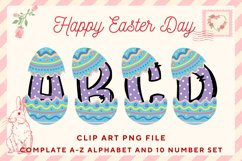 Easter Bunny Alphabet Pastel Egg Letters Kids Decorate_B126 Product Image 1