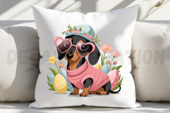 Easter Dachshund Sublimation PNG Product Image 4