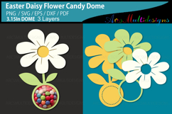 Easter Daisy Flower candy dome Product Image 1
