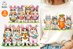 Cute Easter Day Cat Bunny Product Image 1