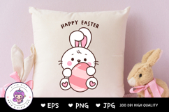 Easter Bunny clipart rabbit big easter egg kawaii animals Product Image 3
