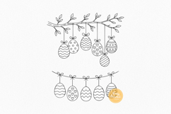 Easter SVG Bundle | Easter Bunny Line Art Clipart Product Image 7