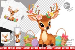 Easter Deer Clipart Product Image 1