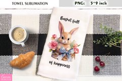 Funny Easter Quotes|Watercolor Kitchen Towel Sublimation Product Image 1