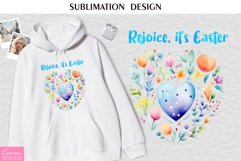 Rejoice, Its Easter|Easter Watercolor T Shirt Design Product Image 1