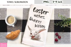 Funny Easter Quotes|Bunny Kitchen Towel Sublimation Product Image 1