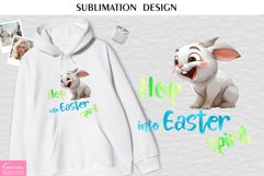 Hop into Easter Spirit|Cute Bunny T Shirt Design Product Image 1