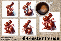 Ester food Coaster Design, sweet dessert PNG Product Image 1