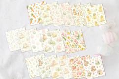 Easter Digital Paper Bundle | Seamless Watercolor Easter png Product Image 3