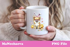 Easter Chihuahua Sublimation | Cute Dog Clipart PNG Product Image 3