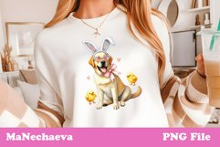 Easter Labrador Sublimation | Cute Dog Clipart PNG Product Image 2