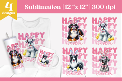 Happy Easter Dog Sublimation | Cute Puppy Spring Design PNG Product Image 1