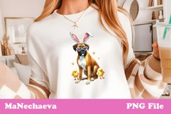 Easter Boxer Sublimation | Cute Dog Clipart PNG Product Image 2