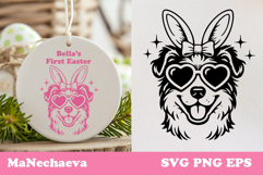 Cute Easter Dog SVG Bundle | Coquette Easter Dog Sublimation Product Image 13
