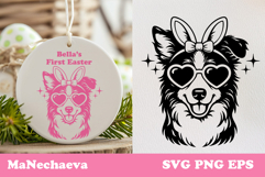 Cute Easter Dog SVG Bundle | Coquette Easter Dog Sublimation Product Image 7