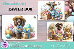 Easter dog Cutting Board PNG, Kitchen Cutting Board Design Product Image 1