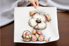 Easter Dog Clipart, Easter Sublimation PNG Product Image 2