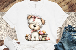 Easter Dog Clipart, Easter Sublimation PNG Product Image 3