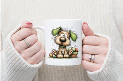 Easter Dog Clipart, Easter Sublimation PNG Product Image 4